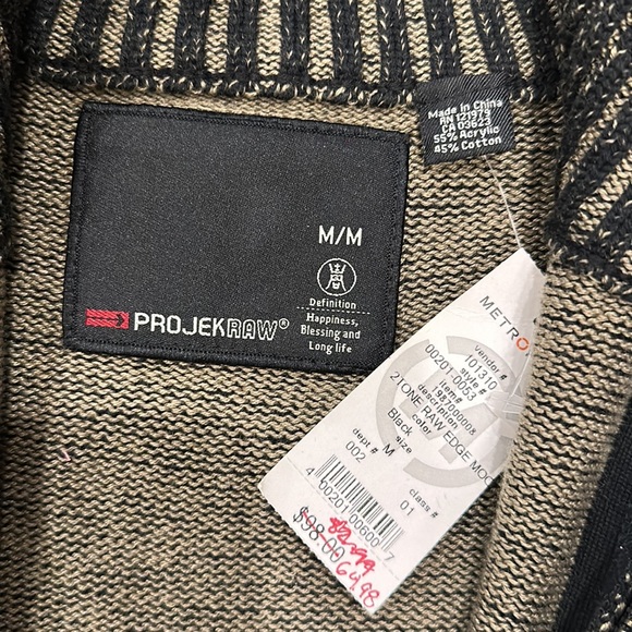 ProJekRaw cotton blend zip sweater jacket - Picture 7 of 8